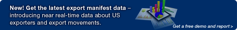 New! Get the latest export manifest data – introducing near real-time data about US exporters and export movements.