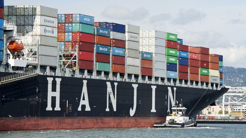 Hanjin cargo ship