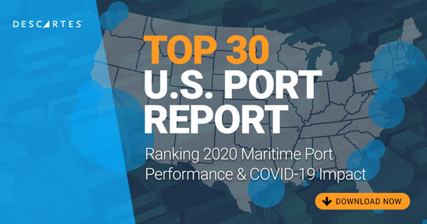 top 30 us port report by descartes datamyne