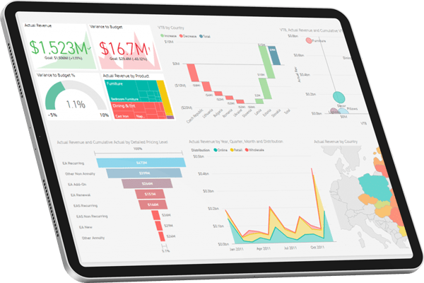 Descartes Datamyne software displaying business intelligence data