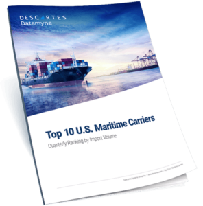 descartes datamyne top ten us maritime carriers report