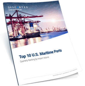 descartes datamyne top ten us maritime ports report