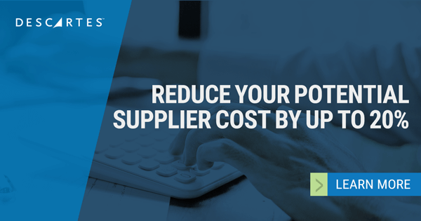 Reduce your potential supplier cost by up to 20%